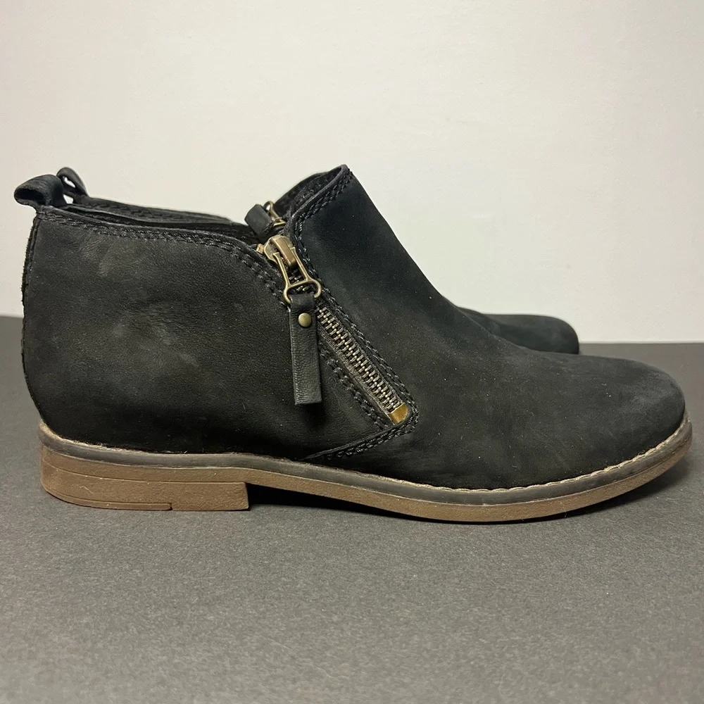 Hush Puppies- Womens Black Ankle‎ Boots, Size: 10 Medium, Pre-Owned